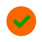 Green on orange tick