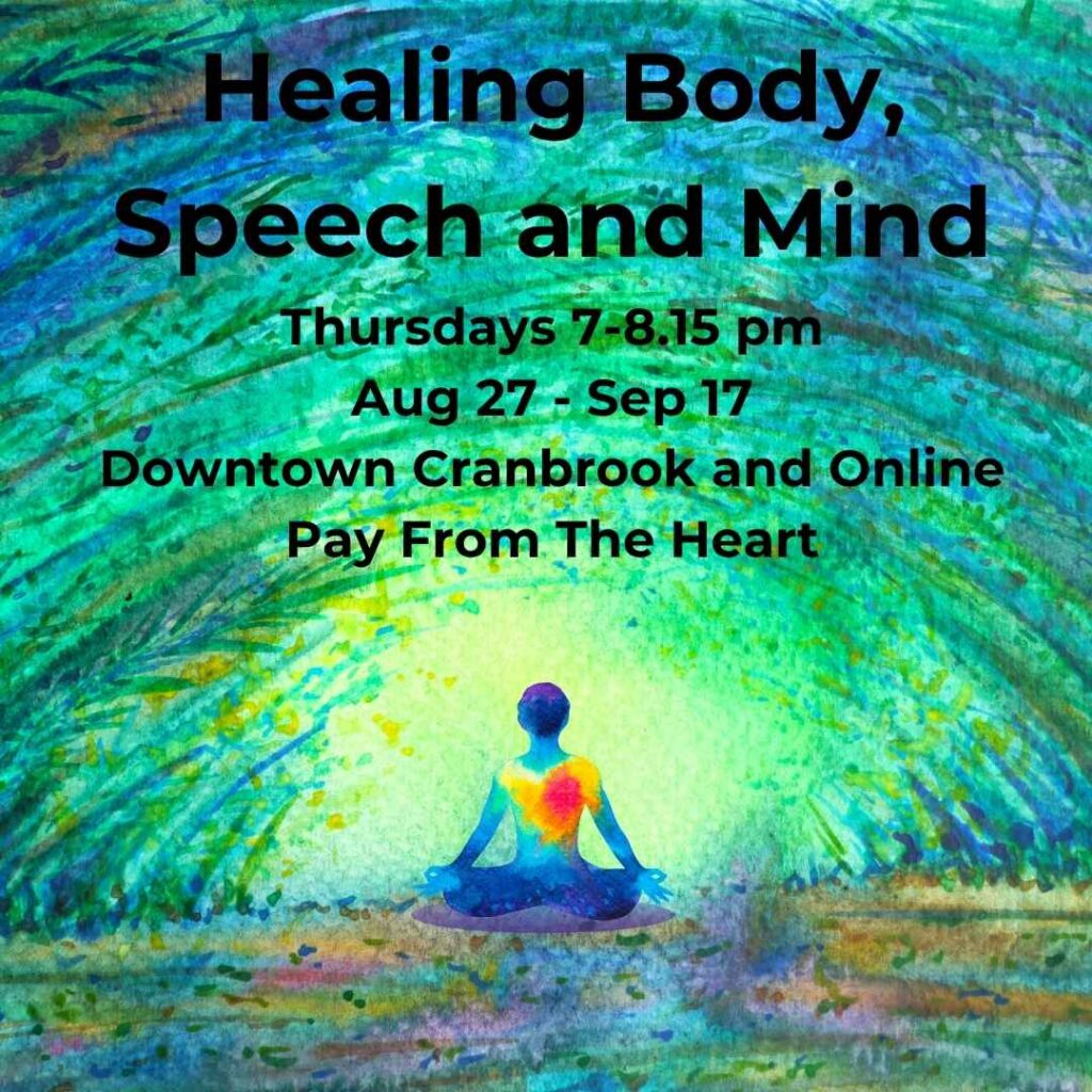 Healing Body Speech and Mind - Meditation Circle